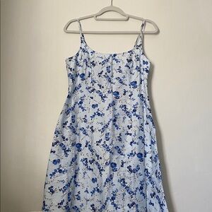 A New Day Blue Floral Mini Dress
